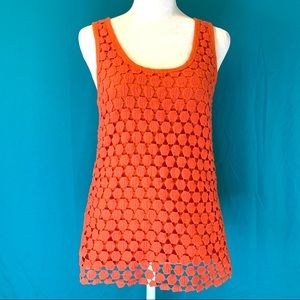 J Crew Orange Tank Top size XS